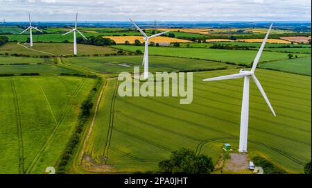 Trimdon Grange Windfarm Stockfoto