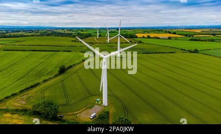 Trimdon Grange Windfarm Stockfoto