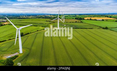 Trimdon Grange Windfarm Stockfoto