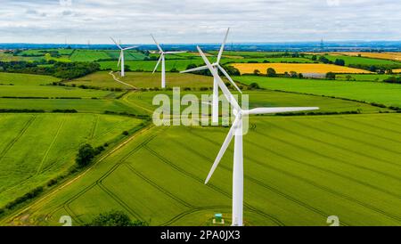 Trimdon Grange Windfarm Stockfoto