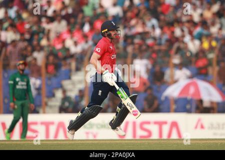 Jos Buttler beim Bangladesch-England-1. T20I-Spiel von drei Spielserien im Zahur Ahmed Chowdhury Cricket Stadium, Sagorika, Chattogram, Bangladesch. Stockfoto