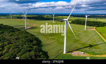 Trimdon Grange Windfarm Stockfoto