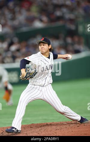 Tokio, Japan. 11. März 2023. Hiroya Miyagi (JPN) Baseball : 2023 World Baseball Classic First Round Pool B Spiel zwischen der Tschechischen Republik und Japan im Tokyo Dome in Tokio, Japan . Kredit: CTK Photo/AFLO/Alamy Live News Stockfoto