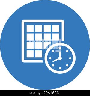 Terminplan, Symbol „Termin“. Vollständig bearbeitbare Vektor-EPS für gedruckte Materialien und Infografiken, Web oder jede Art von Konstruktionsprojekt. Stock Vektor