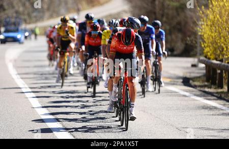 Abbildung zeigt Stufe 7 der 81. Ausgabe des Achttägigen Radrennen Paris-Nizza, 142,9km Uhr von Nizza nach Col de la Couillole, Frankreich, Samstag, 11. März 2023. BELGA FOTO DAVID PINTENS Stockfoto