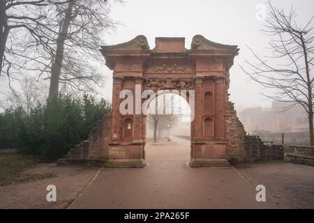 Elisabethentor-Tor zum Heidelberger Schloss - Heidelberg Stockfoto