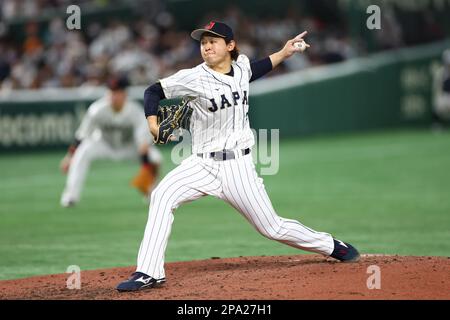 Tokio, Japan. 11. März 2023. Hiroya Miyagi (JPN) Baseball : 2023 World Baseball Classic First Round Pool B Spiel zwischen der Tschechischen Republik und Japan im Tokyo Dome in Tokio, Japan . Kredit: CTK Photo/AFLO/Alamy Live News Stockfoto