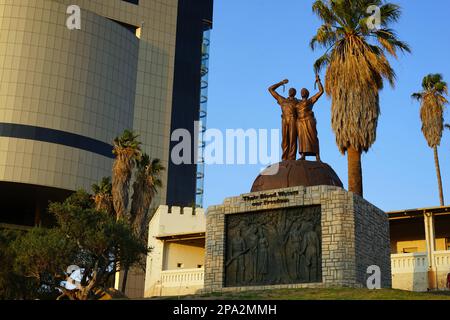 Völkermord-Denkmal, Unabhängigkeitsmuseum, Old Fort, Windhoek, Old Fort, Unabhängigkeitsdenkmal, Namibia Stockfoto