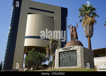 Völkermord-Denkmal, Unabhängigkeitsdenkmal, Old Forts, Windhoek, Windhoek, Altes Fort, Unabhängigkeitsmuseum, Namibia Stockfoto