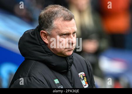 Coventry, Großbritannien. 11. März 2023. Coventry City Manager Mark Robins während des Sky Bet Championship-Spiels Coventry City vs Hull City in der Coventry Building Society Arena, Coventry, Großbritannien, 11. März 2023 (Foto von Ben Roberts/News Images) in Coventry, Großbritannien, am 3./11. März 2023. (Foto: Ben Roberts/News Images/Sipa USA) Guthaben: SIPA USA/Alamy Live News Stockfoto