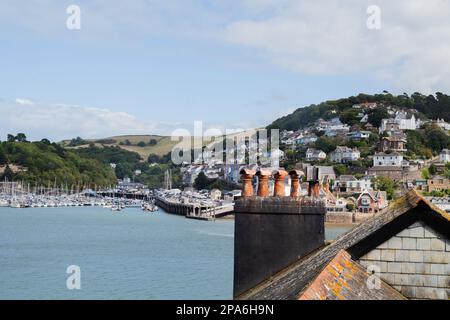 Wunderschöne Ufer des Flusses Dart. Dartmouth, Devon, Großbritannien. 26.09.2022 Stockfoto