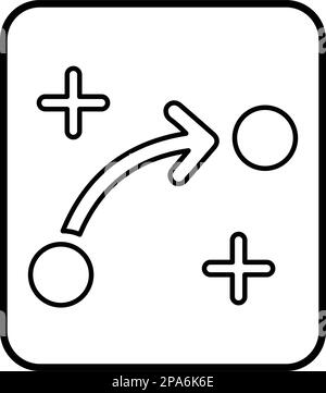 Taktiksymbol. Flache Vektor-EPS für Infografiken, Webdesign, Präsentationen und gedruckte Materialien. Stock Vektor