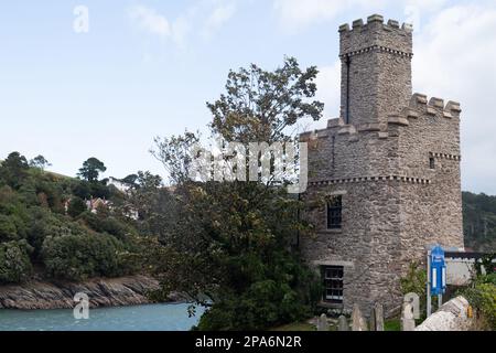 Wunderschöne Ufer des Flusses Dart. Dartmouth, Devon, Großbritannien. 26.09.2022 Stockfoto