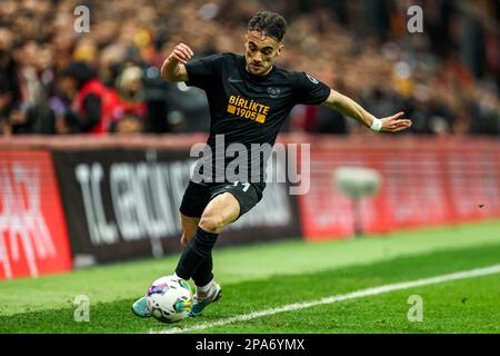 ISTANBUL, TURKIYE - 11. MÄRZ: Yunus Akgun von Galatasaray während des türkischen Super-Lig-Spiels zwischen Galatasaray und Kasimpasa am Nef Stadyumu am 11. März 2023 in Istanbul, Turkiye (Foto von /Orange Pictures) Stockfoto