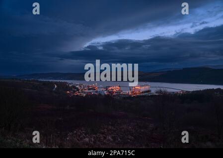 Faslane, die Heimat der nuklearen Abschreckung der Trident-U-Boote Stockfoto