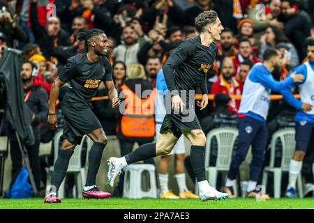 ISTANBUL, TURKIYE - 11. MÄRZ: Nicolo Zaniolo von Galatasaray während des türkischen Super Lig Match zwischen Galatasaray und Kasimpasa am Nef Stadyumu am 11. März 2023 in Istanbul, Turkiye (Foto: /Orange Pictures) Stockfoto