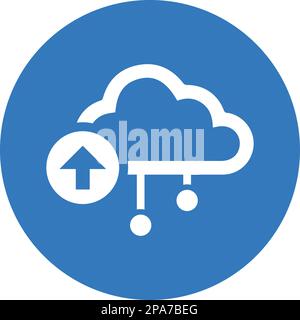 Cloud-Computing-Symbol - einfache editierbare Vektor-EPS-Datei. Stock Vektor