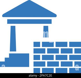 Block, Ziegel, Bau-Symbol. Perfekt für den Einsatz bei der Gestaltung und Entwicklung von Websites, gedruckten Dateien und Präsentationen, Stock-Bilder, Promotional Mate Stock Vektor