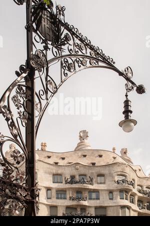 La Pedrera-Cas Mila historisches Gebäude, Casa Milà , weithin bekannt als La Pedrera, katalanisch. Stockfoto