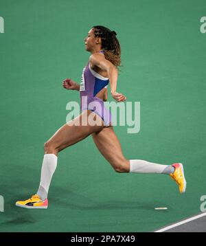 Morgan Lake of Great Britain & NI nimmt an der Europameisterschaft der Leichtathletik in der Ataköy Athletics Arena im High-Jump-Finale der Frauen Teil Stockfoto