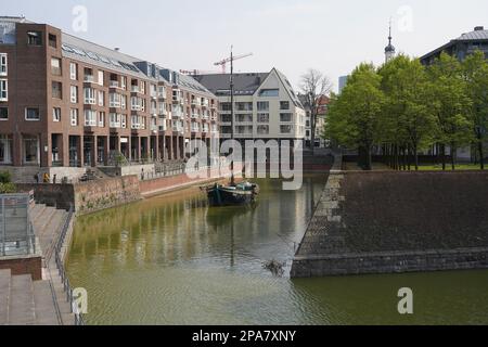 Düsseldorf Deutschland Rheinturm Stockfoto