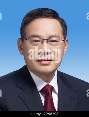 Peking, China. 11. März 2023. Li Qiang wurde auf der ersten Sitzung des 14. Nationalen Volkskongresses (NPC) in Peking, Hauptstadt Chinas, am 11. März 2023 als chinesischer Ministerpräsident ausgezeichnet. Kredit: Xinhua/Alamy Live News Stockfoto