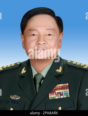 Peking, China. 11. März 2023. Zhang Youxia wurde auf der ersten Sitzung des 14. Nationalen Volkskongresses (NPC) in Peking, Hauptstadt Chinas, am 11. März 2023 als stellvertretender Vorsitzender der Zentralen Militärkommission (CMC) der Volksrepublik China anerkannt. Kredit: Xinhua/Alamy Live News Stockfoto