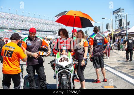 Daytona Beach, Florida, USA. 11. März 2023 Daytona 200 präsentiert von Monster Energy 2023 auf dem Daytona International Speedway in Daytona Beach, FL. Kredit: Yaroslav Sabitov/Yes Market Media/Alamy Live News Stockfoto