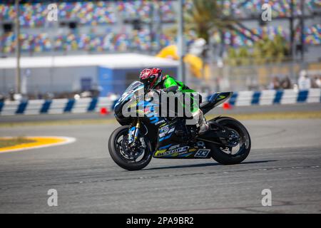 Daytona Beach, Florida, USA. 11. März 2023 Daytona 200 präsentiert von Monster Energy 2023 auf dem Daytona International Speedway in Daytona Beach, FL. Kredit: Yaroslav Sabitov/Yes Market Media/Alamy Live News Stockfoto