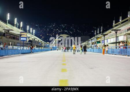 Sambodromo da Marques de Sapucai in Rio de Janeiro, Brasilien - 21. Januar 2023: Sambodromo da Marques de Sapucai in Rio de Janeiro. Stockfoto