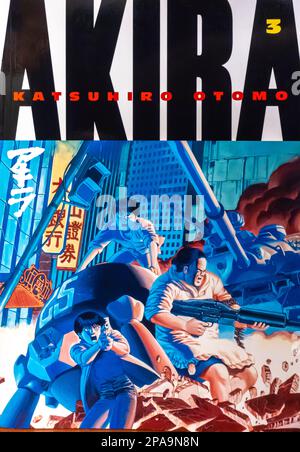 Manga Buchumschlag - AKIRA - 3 - Katushiro Otomo Stockfoto