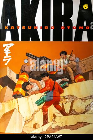 Manga Buchumschlag - AKIRA - 6 - Katushiro Otomo Stockfoto