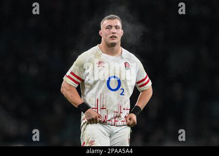 Jack Walker aus England beim Guinness 6 Nations-Spiel England gegen Frankreich 2023 im Twickenham Stadium, Twickenham, Großbritannien. 11. März 2023. (Foto von Craig Thomas/News Images) in, am 3. 11. 2023. (Foto: Craig Thomas/News Images/Sipa USA) Guthaben: SIPA USA/Alamy Live News Stockfoto