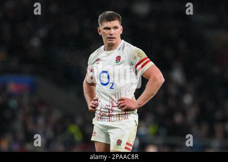 Owen Farrell aus England während des Guinness 6 Nations-Spiels England gegen Frankreich 2023 im Twickenham Stadium, Twickenham, Großbritannien. 11. März 2023. (Foto von Craig Thomas/News Images) in, am 3. 11. 2023. (Foto: Craig Thomas/News Images/Sipa USA) Guthaben: SIPA USA/Alamy Live News Stockfoto