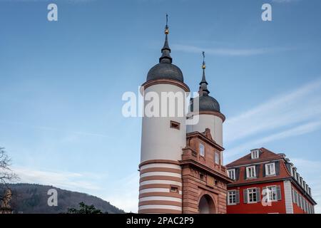 Bruckentor (Brückentor) - Heidelberg, Deutschland Stockfoto