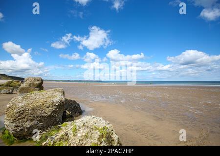 Filey Beach, Hunmanby Gap, North Yorkshire, England Stockfoto