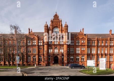 Salford, Manchester, großbritannien, 11. märz 2023 Peel Building, Salford Universität Stockfoto