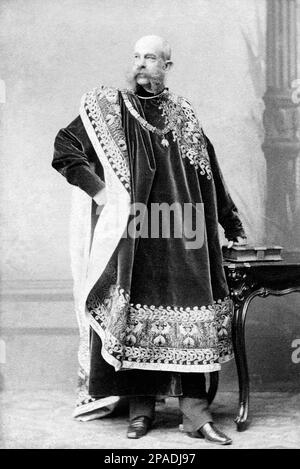 Kaiser Franz Joseph I. als Ritter im Orden des Goldenen Vlies Stockfoto