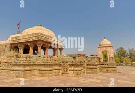 Historische Überreste des Harshat Mata Tempels in Abhaneri Indien Stockfoto