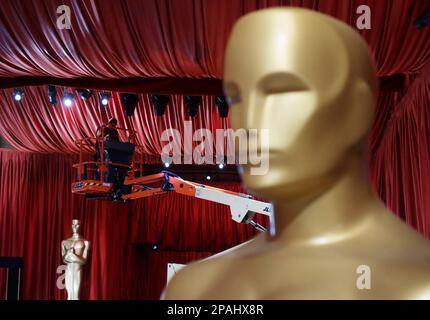 Hollywod, Usa. 11. März 2023. Die Vorbereitungen für die Academy Awards 95. in der Hollywood-Abteilung von Los Angeles werden am Samstag, den 11. März 2023 fortgesetzt. Die Oscar-Gewinner werden am 12. März im Rahmen einer ABC-Übertragung bekannt gegeben. Foto: John Angelillo/UPI Credit: UPI/Alamy Live News Stockfoto