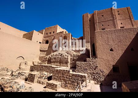 Im Inneren des UNESCO-Weltkulturerbes Bahla Fort, Bahla, Oman Stockfoto