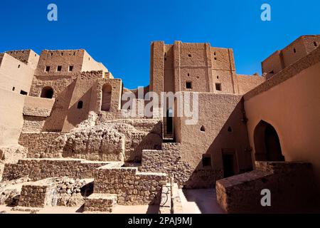 Im Inneren des UNESCO-Weltkulturerbes Bahla Fort, Bahla, Oman Stockfoto