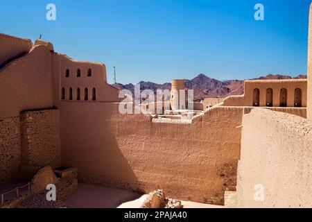 Im Inneren des UNESCO-Weltkulturerbes Bahla Fort, Bahla, Oman Stockfoto