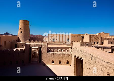 Im Inneren des UNESCO-Weltkulturerbes Bahla Fort, Bahla, Oman Stockfoto