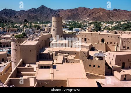 Im Inneren des UNESCO-Weltkulturerbes Bahla Fort, Bahla, Oman Stockfoto