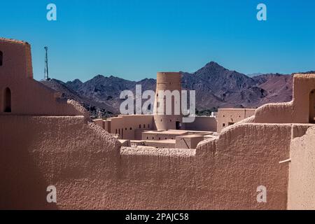 Im Inneren des UNESCO-Weltkulturerbes Bahla Fort, Bahla, Oman Stockfoto