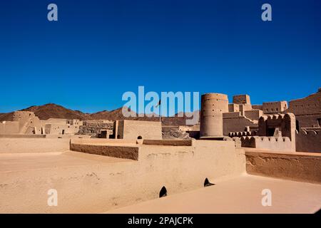 Im Inneren des UNESCO-Weltkulturerbes Bahla Fort, Bahla, Oman Stockfoto