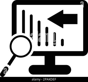 Web Analytics Icon - Verwenden Sie für kommerzielle Zwecke, Printmedien, Web oder jede Art von Design-Projekten. Vektor-EPS-Datei. Stock Vektor