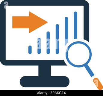 Web Analytics Icon - Verwenden Sie für kommerzielle Zwecke, Printmedien, Web oder jede Art von Design-Projekten. Vektor-EPS-Datei. Stock Vektor