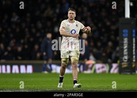 Twickenham, Vereinigtes Königreich. 11. März 2023. England gegen Frankreich, Guinness 6 Nationen. Twickenham-Stadion. Twickenham. Alex Dombrandt (England) beim Rugby-Spiel England gegen Frankreich in den Guinness 6 Nations. Kredit: Sport In Pictures/Alamy Live News Stockfoto